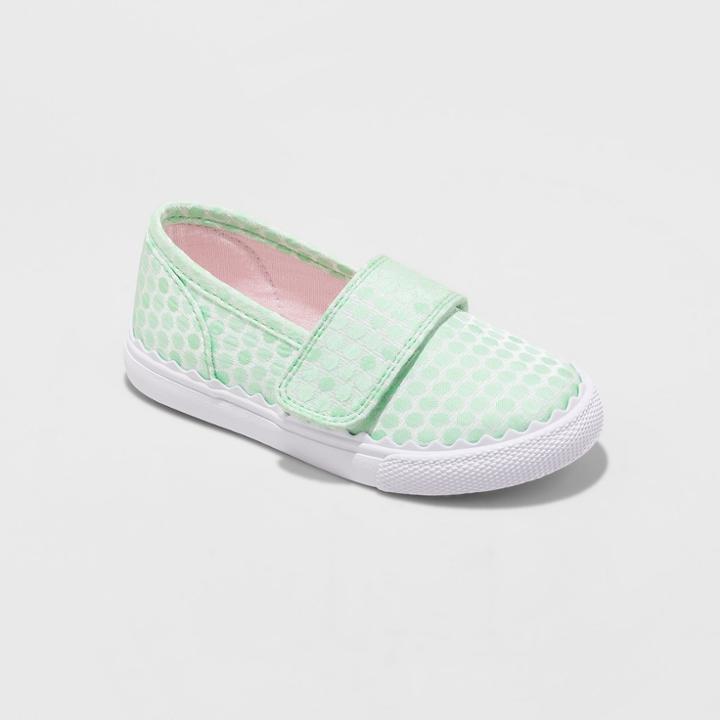 Toddler Girls' Clarice Single Strap Easy Closure Sneakers - Cat & Jack Green