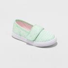 Toddler Girls' Clarice Single Strap Easy Closure Sneakers - Cat & Jack Green