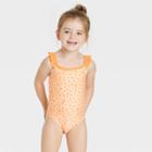 Toddler Girls' Tree One Piece Swimsuit - Cat & Jack Orange