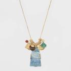 Target Brass Semi Blue Lapis Jade Red Jasper Necklace - Universal Thread