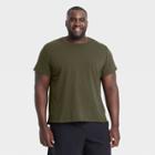 Men's Big & Tall Short Sleeve T-shirt - All In Motion Olive Green Xxxl