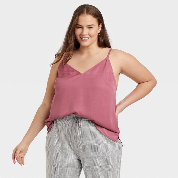 Women's Plus Size Cami - A New Day Purple