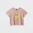 Girls' Graphic Boxy Short Sleeve T-shirt - Art Class Pink