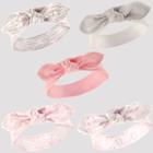 Hudson Baby Girls' 5pk Headbands, Feathers - Gray