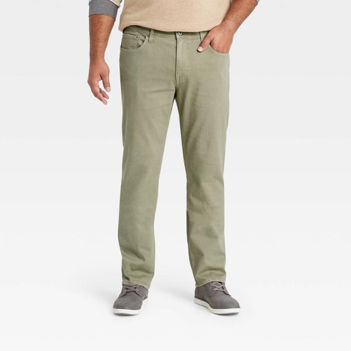 Men's Tall Slim Fit Lightweight Jeans - Goodfellow & Co Green