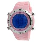 Trax Digital Rubber Chronograph Multifunction Watch - Pink, Girl's