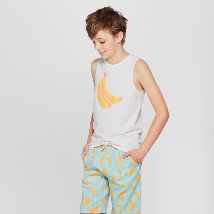 Boys' Graphic Scratch And Sniff Tank Top - Art Class White