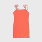 Women's Plus Size Sleeveless Tie Strap Knit Dress - Wild Fable Orange