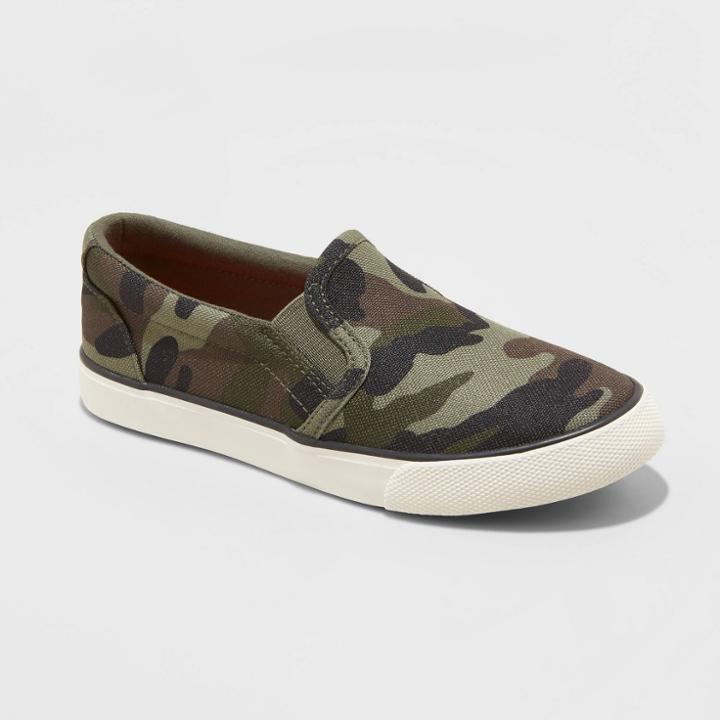 Boys' Enzo Slip-on Sneakers - Cat & Jack Camouflage
