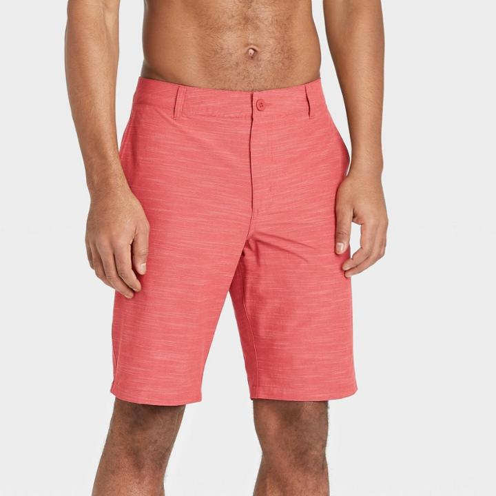 Men's 10.5 Hybrid Swim Shorts - Goodfellow & Co Red
