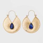 Target Fancy Wire Hoop Earrings - Universal Thread Blue/gold,