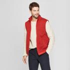 Men's Standard Fit Sweater Fleece Vest - Goodfellow & Co Ripe Red