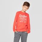 Boys' Dear Santa Long Sleeve Graphic T-shirt - Cat & Jack Coral