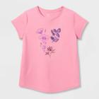 All In Motion Girls' Short Sleeve Floral Graphic T-shirt - All In