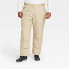 Men's Big & Tall Snow Pants - All In Motion Khaki