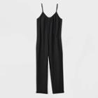 Women's Sleeveless Scoop Neck Jumpsuit - Universal Thread Black