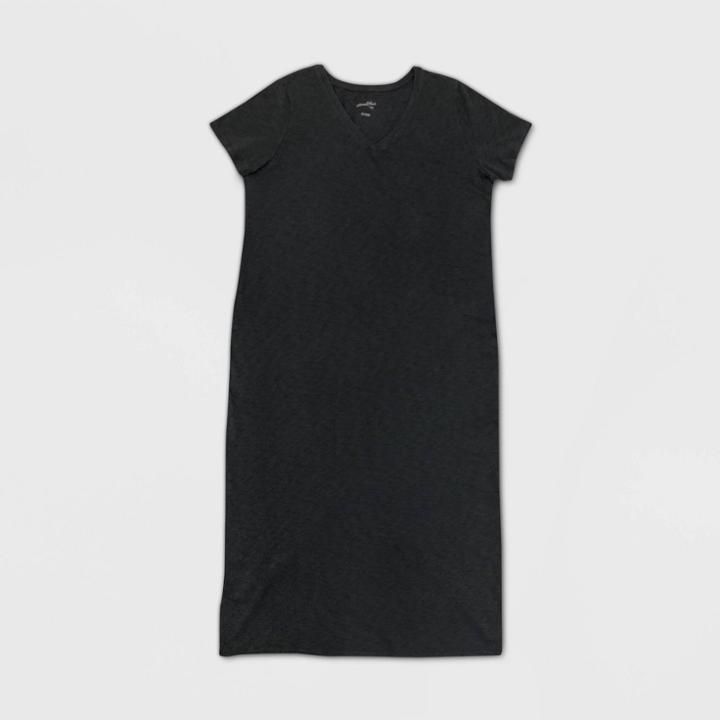 Women's Plus Size Short Sleeve Dress - Universal Thread Gray