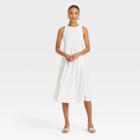 Women's Sleeveless Knit Ballet Dress - A New Day White