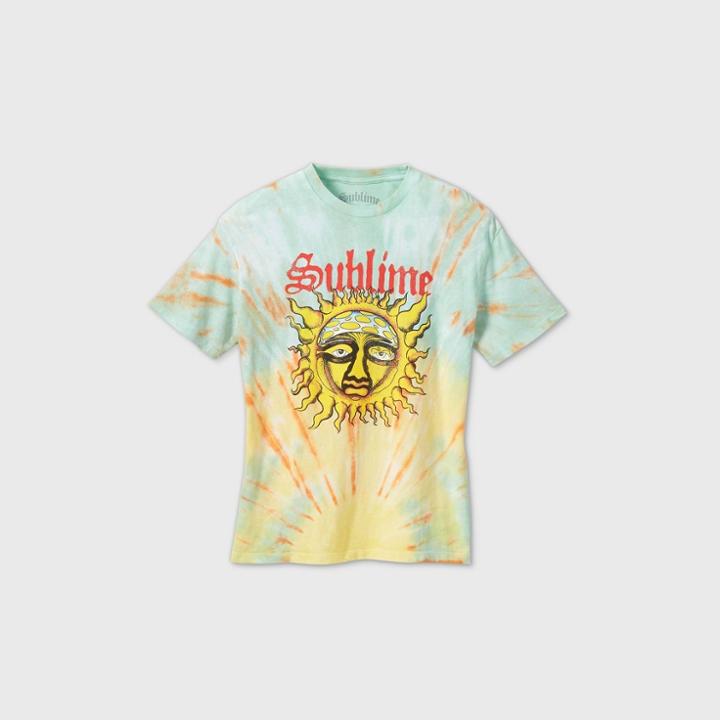 Women's Sublime Plus Size Tie-dye Short Sleeve Oversized Graphic T-shirt