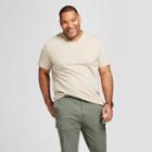 Men's Tall Standard Fit Short Sleeve V-neck T-shirt - Goodfellow & Co Light Taupe