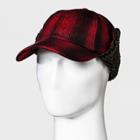 Men's Tie Up Camper Tweed Baseball Hat - Goodfellow & Co Red/black