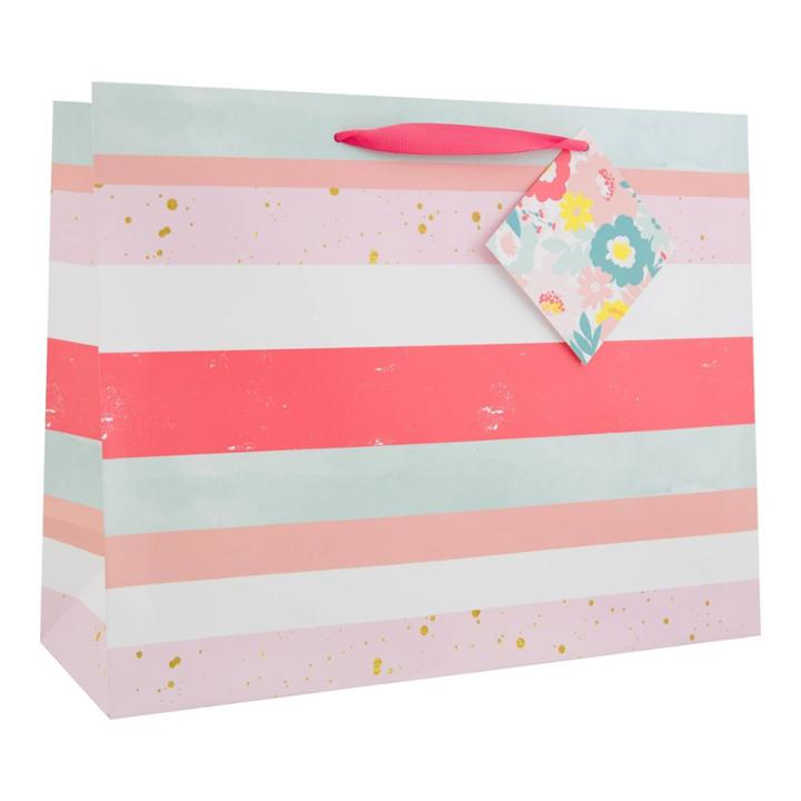 Spritz Large Stripe Gift Bag -