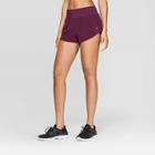 Women's Scalloped Edge Shorts With Inner Brief - Joylab Black Xs, Plum Purple