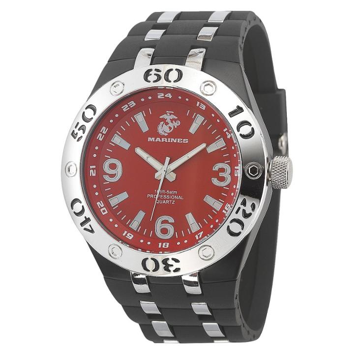 Men's' Wrist Armor U.s. Marine Corps C22 Analog Quartz Watch - Red,