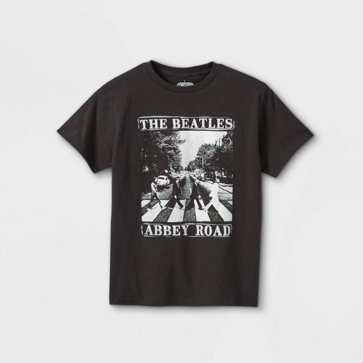 Boys' The Beatles Short Sleeve Graphic T-shirt - Black
