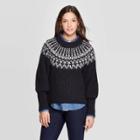 Women's Long Sleeve Crewneck Femme Pullover Sweater - Universal Thread Charcoal Xl, Women's, Grey