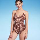 Kona Sol Women's Wrap Waist Medium Coverage One Piece Swimsuit - Kona
