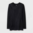 Men's Tall Relaxed Fit Long Sleeve Thermal Underwear Shirt - Goodfellow & Co Black