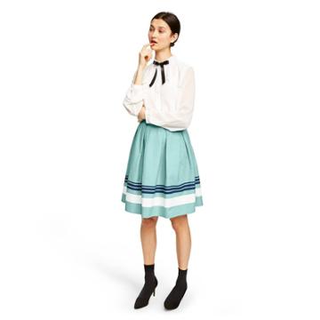 Women's Long Sleeve Collared Ribbon Detail Blouse - Jason Wu For Target White