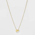 No Brand Sterling Silver Heart Extender Necklace - Silver Gray, Women's, Yellow