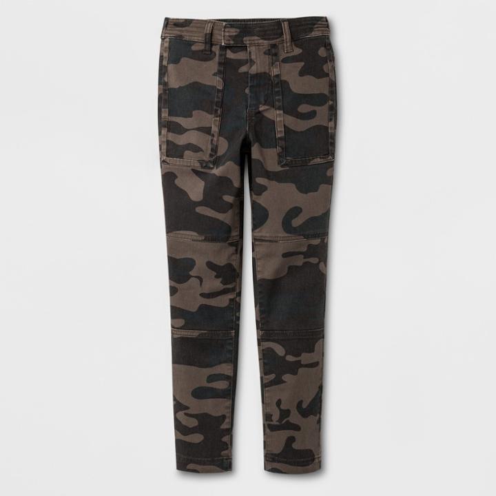 Boys' Cargo Camo Jogger Pants - Art Class Green