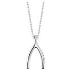 Target Women's Sterling Silver Wishbone Necklace -