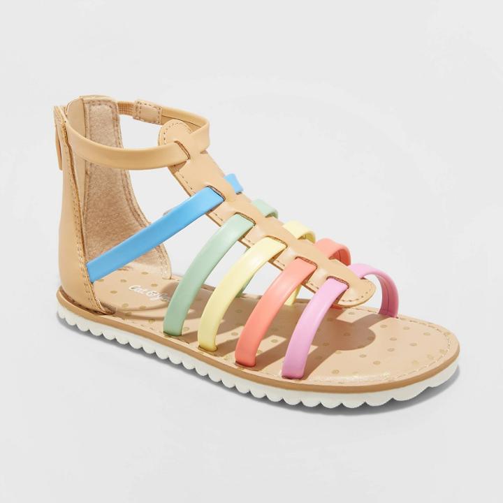 Toddler Girls' Farrah Gladiator Sandals - Cat & Jack Rainbow 6, Toddler Girl's,