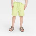 Toddler Boys' Woven Pull-on Shorts - Cat & Jack Lemon Yellow