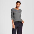 Women's V-neck Luxe Any Day Pullover - A New Day Charcoal Heather