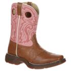 Girls' Durango Saddle Lil' Durango Cowboy Boots - Tan/pink