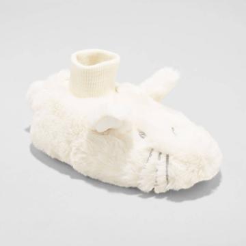 Toddler Coco Easter Bunny Cuff Bootie Slippers - Cat & Jack Ivory