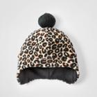Girls' Leopard Beanie Hat - Cat & Jack Brown