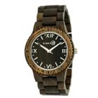 Earth Wood Men's Bighorn Eco - Friendly Sustainable Wood Bracelet Watch - Dark Brown, Dark Oak