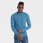 Men's Regular Fit Long Sleeve Pocket Jersey T-shirt - Goodfellow & Co Blue