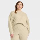 Women's Plus Size Quilted Sweatshirt - Universal Thread Green