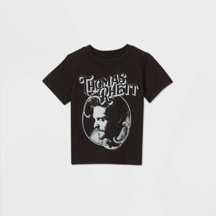 Merch Traffic Petitetoddler Boys' Country Thomas Rhett Short Sleeve T-shirt - Black