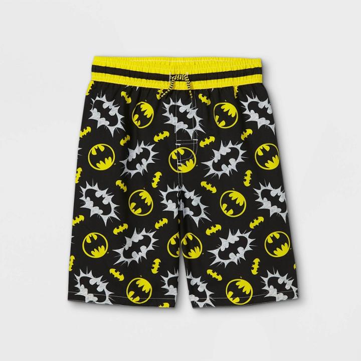 Boys' Batman Swim Trunks - Black