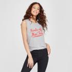 Women's Hands Off Mai Tai Graphic Tank Top - Awake Heather Gray