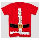 Mad Engine Men's Big & Tall Short Sleeve Santa Costume T-shirt - Red 5xlt,