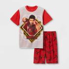 Boys' Marvel Shang Chi 2pc Short Sleeve Top And Shorts Pajama